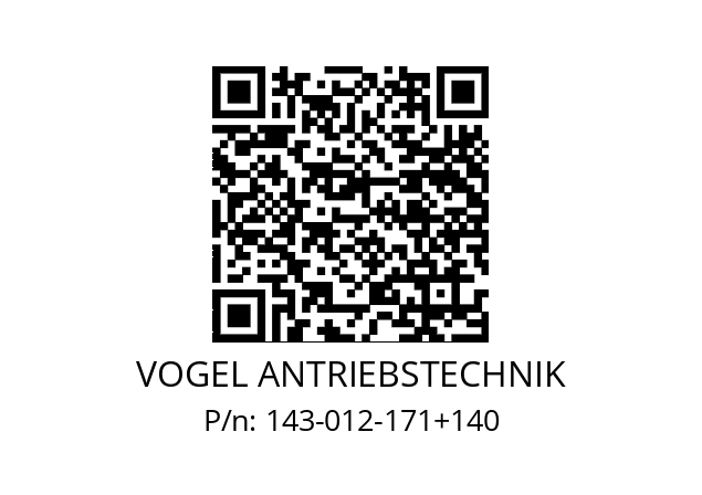   VOGEL ANTRIEBSTECHNIK 143-012-171+140