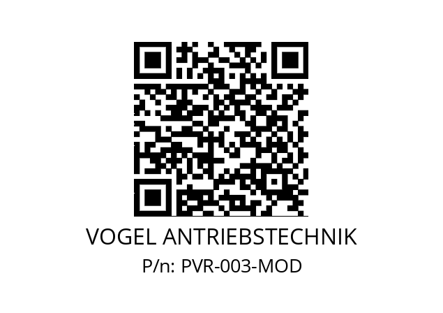   VOGEL ANTRIEBSTECHNIK PVR-003-MOD