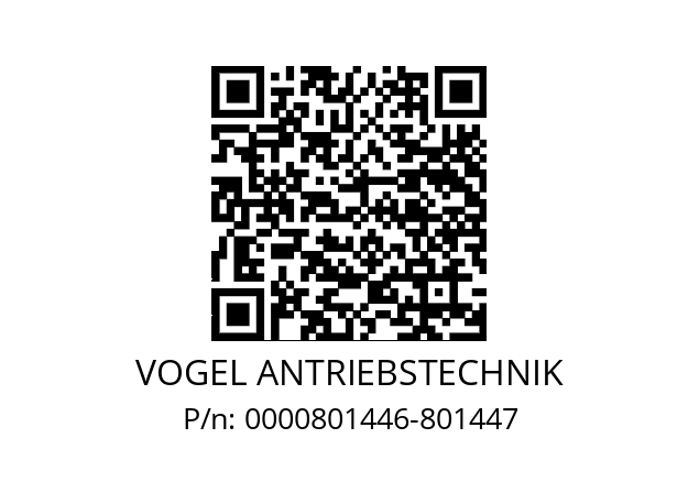   VOGEL ANTRIEBSTECHNIK 0000801446-801447