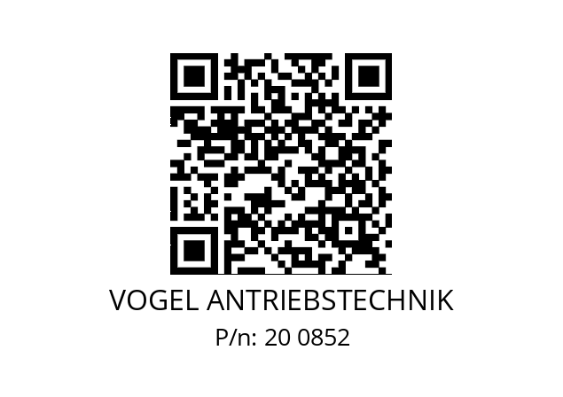   VOGEL ANTRIEBSTECHNIK 20 0852