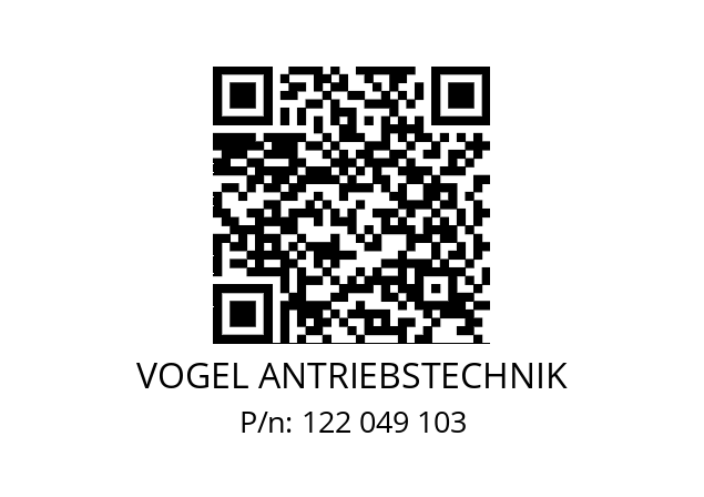   VOGEL ANTRIEBSTECHNIK 122 049 103