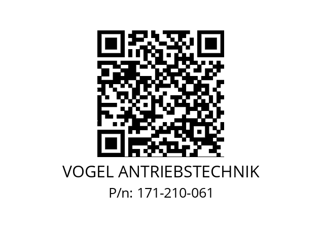   VOGEL ANTRIEBSTECHNIK 171-210-061