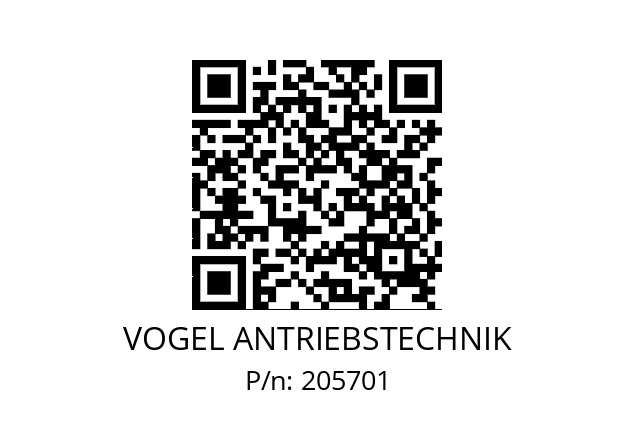   VOGEL ANTRIEBSTECHNIK 205701