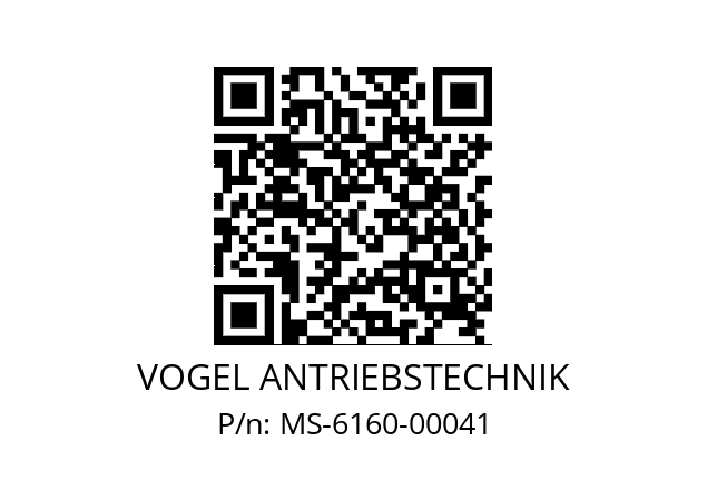   VOGEL ANTRIEBSTECHNIK MS-6160-00041