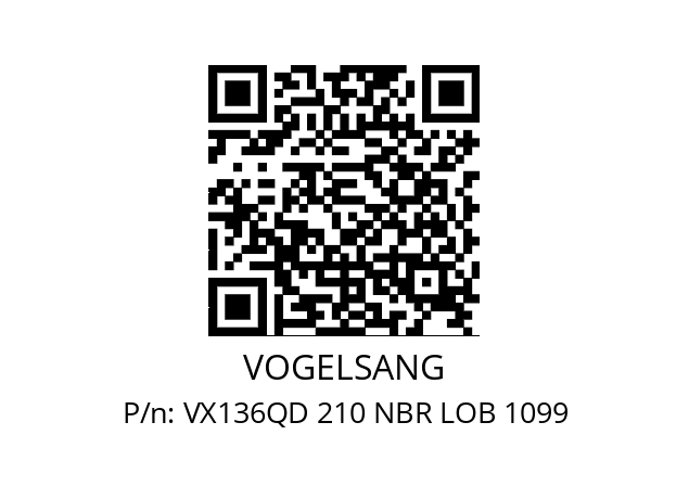   VOGELSANG VX136QD 210 NBR LOB 1099