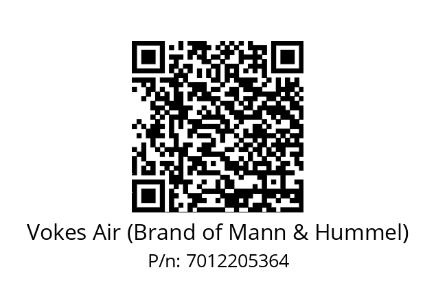   Vokes Air (Brand of Mann & Hummel) 7012205364