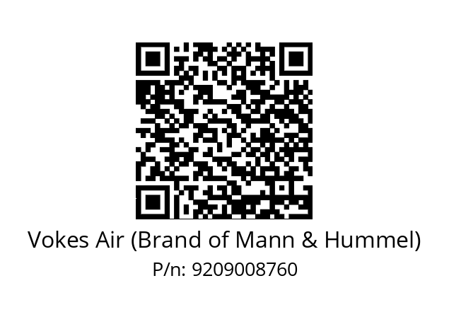   Vokes Air (Brand of Mann & Hummel) 9209008760