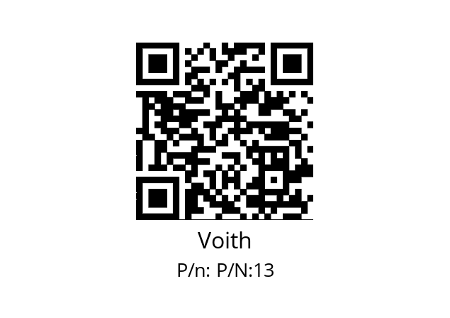   Voith P/N:13