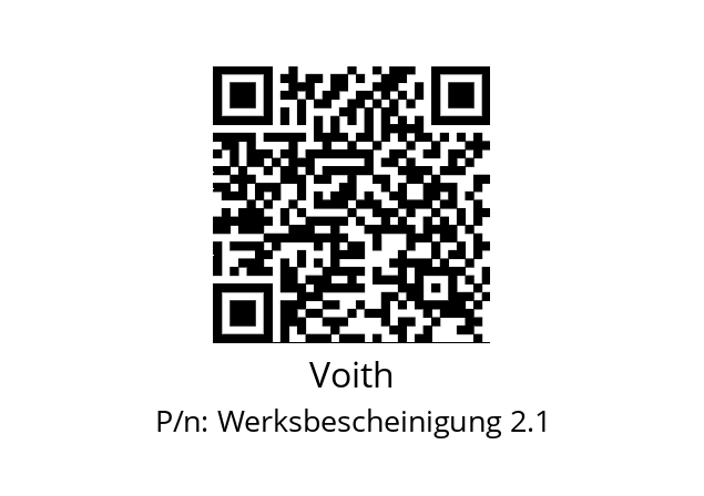   Voith Werksbescheinigung 2.1