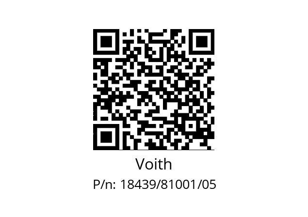   Voith 18439/81001/05