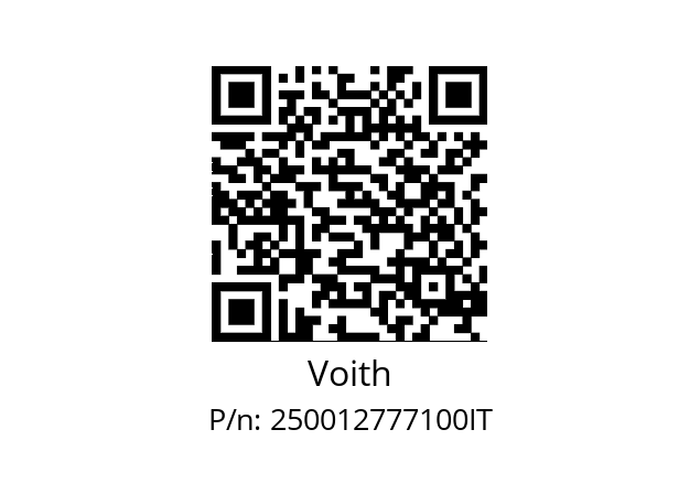   Voith 250012777100IT