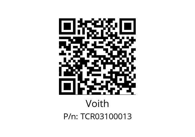   Voith TCR03100013