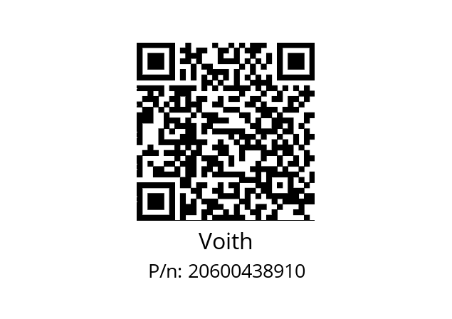   Voith 20600438910