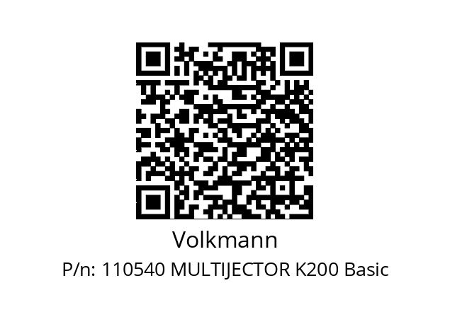   Volkmann 110540 MULTIJECTOR K200 Basic