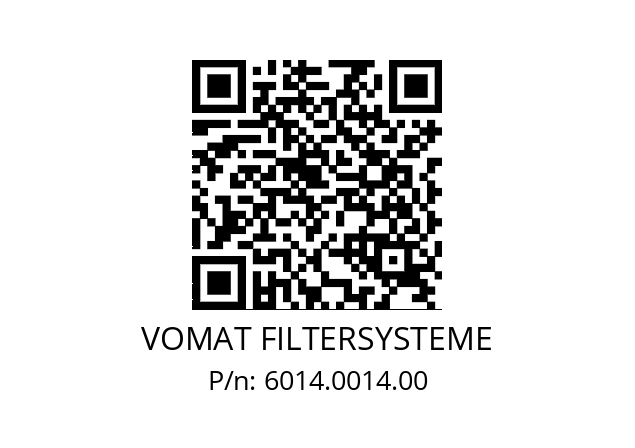   VOMAT FILTERSYSTEME 6014.0014.00