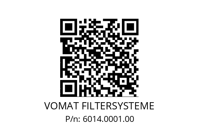   VOMAT FILTERSYSTEME 6014.0001.00