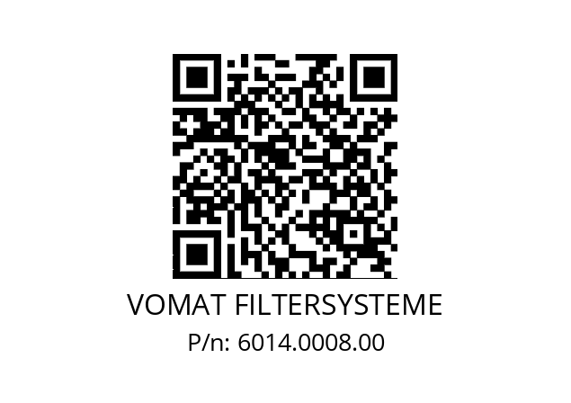   VOMAT FILTERSYSTEME 6014.0008.00