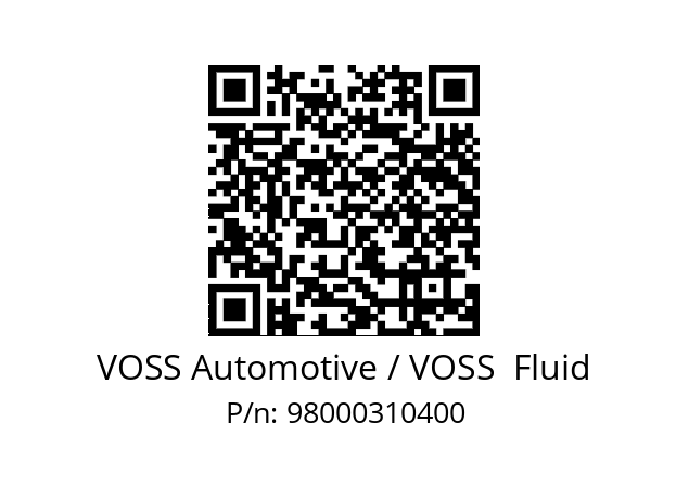   VOSS Automotive / VOSS  Fluid 98000310400