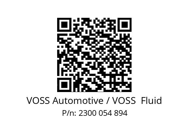   VOSS Automotive / VOSS  Fluid 2300 054 894