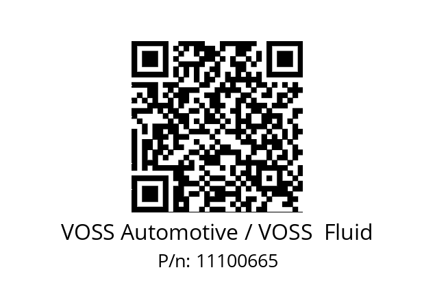   VOSS Automotive / VOSS  Fluid 11100665