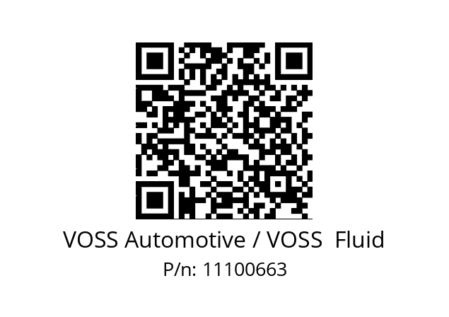   VOSS Automotive / VOSS  Fluid 11100663