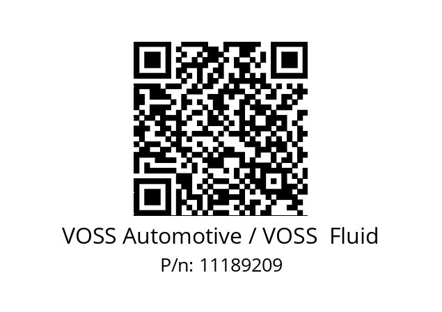   VOSS Automotive / VOSS  Fluid 11189209