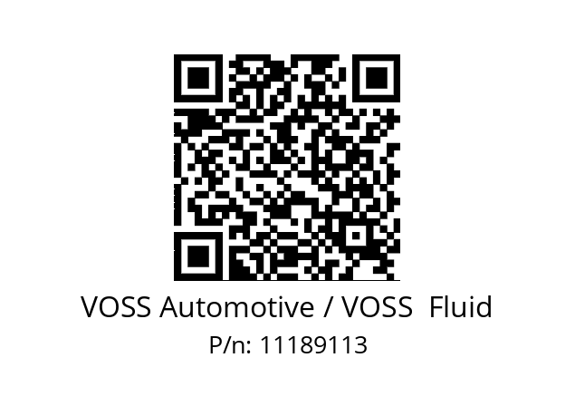   VOSS Automotive / VOSS  Fluid 11189113