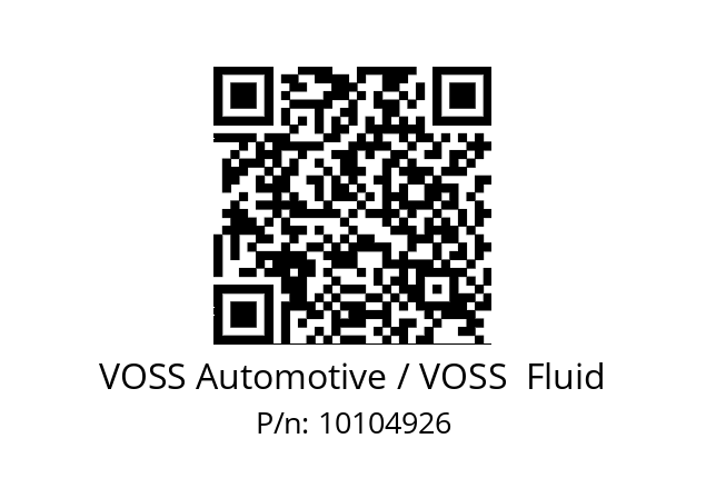   VOSS Automotive / VOSS  Fluid 10104926