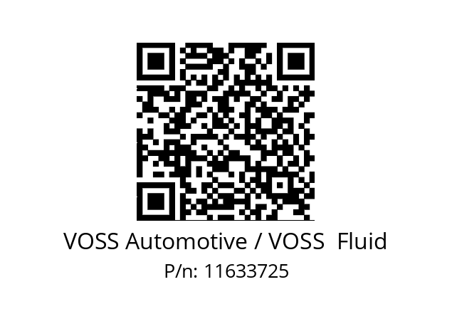   VOSS Automotive / VOSS  Fluid 11633725