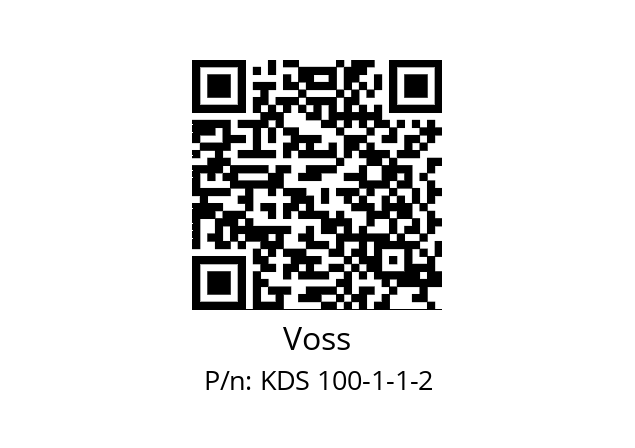   Voss KDS 100-1-1-2