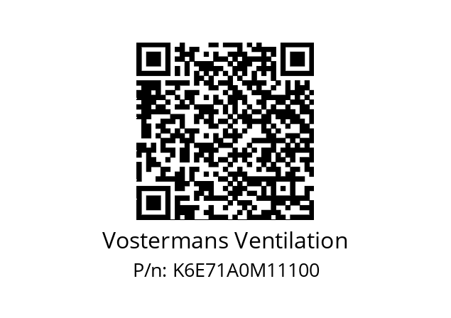   Vostermans Ventilation K6E71A0M11100