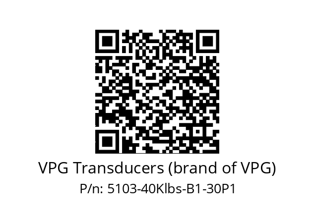   VPG Transducers (brand of VPG) 5103-40Klbs-B1-30P1