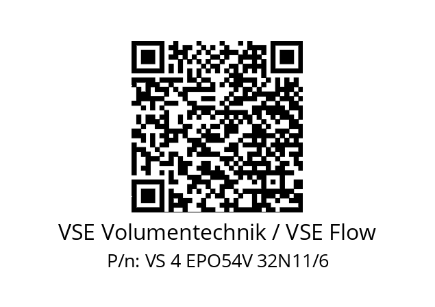   VSE Volumentechnik / VSE Flow VS 4 EPO54V 32N11/6