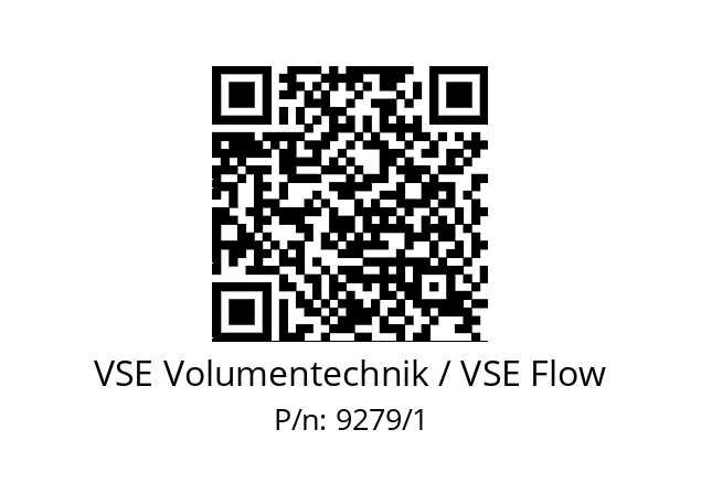   VSE Volumentechnik / VSE Flow 9279/1