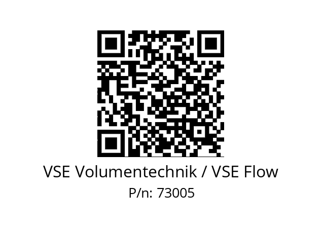   VSE Volumentechnik / VSE Flow 73005