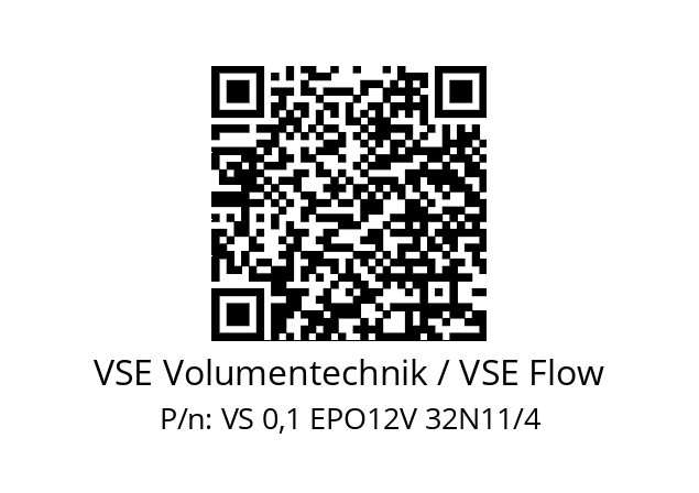   VSE Volumentechnik / VSE Flow VS 0,1 EPO12V 32N11/4