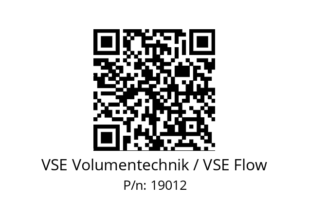   VSE Volumentechnik / VSE Flow 19012