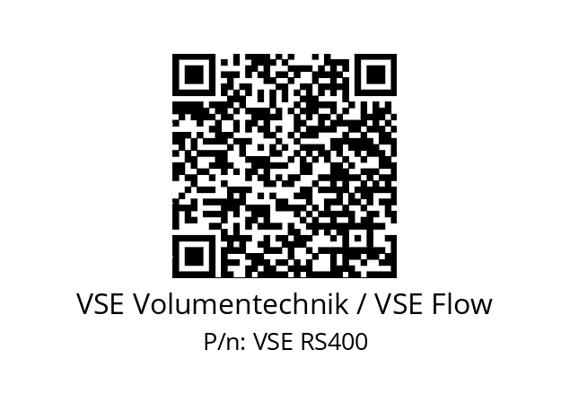   VSE Volumentechnik / VSE Flow VSE RS400