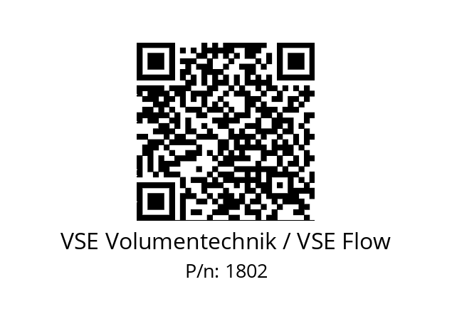   VSE Volumentechnik / VSE Flow 1802