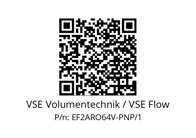   VSE Volumentechnik / VSE Flow EF2ARO64V-PNP/1