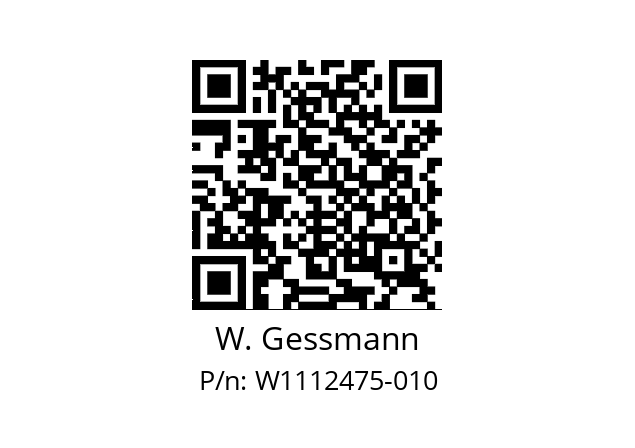   W. Gessmann W1112475-010