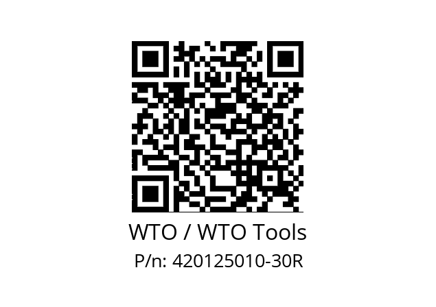   WTO / WTO Tools 420125010-30R