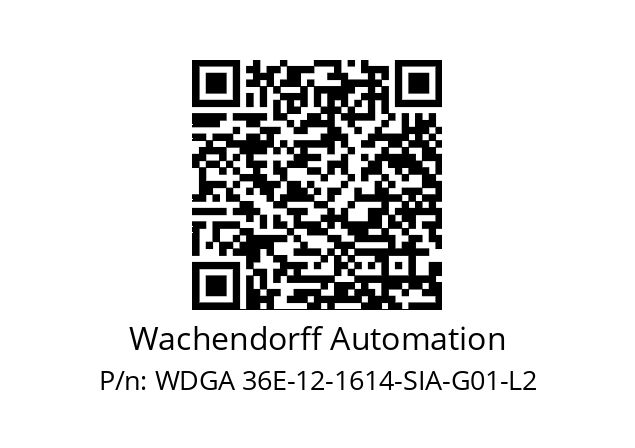   Wachendorff Automation WDGA 36E-12-1614-SIA-G01-L2