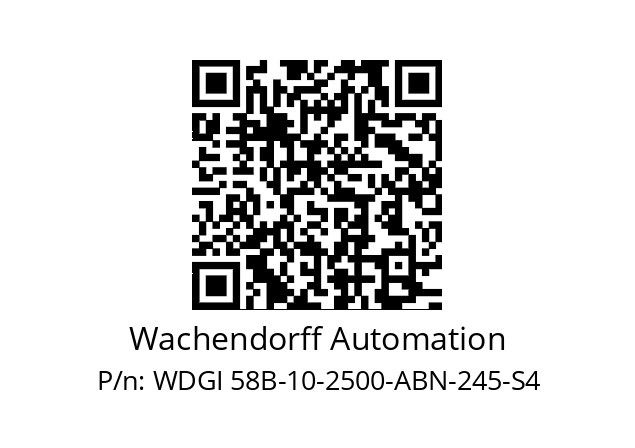   Wachendorff Automation WDGI 58B-10-2500-ABN-245-S4