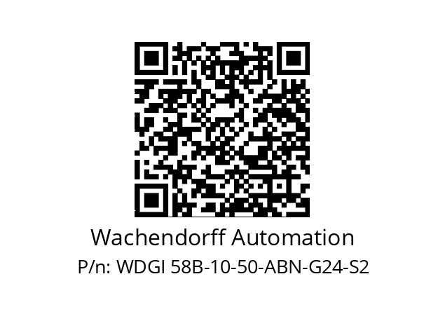   Wachendorff Automation WDGI 58B-10-50-ABN-G24-S2