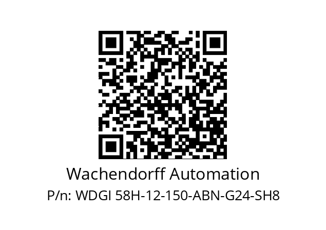   Wachendorff Automation WDGI 58H-12-150-ABN-G24-SH8