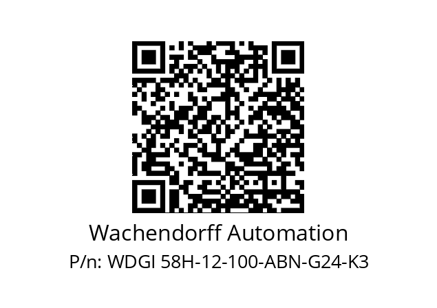   Wachendorff Automation WDGI 58H-12-100-ABN-G24-K3