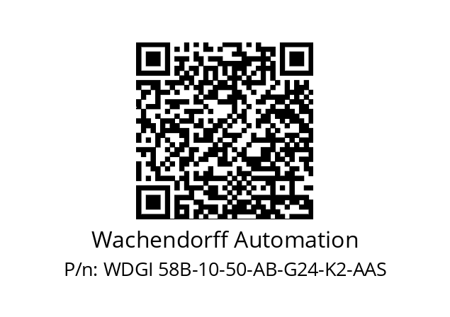   Wachendorff Automation WDGI 58B-10-50-AB-G24-K2-AAS