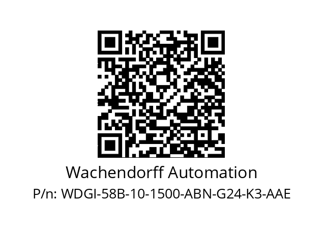   Wachendorff Automation WDGI-58B-10-1500-ABN-G24-K3-AAE