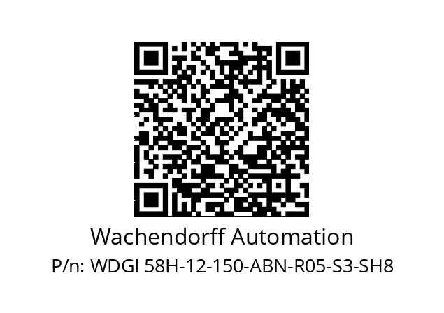   Wachendorff Automation WDGI 58H-12-150-ABN-R05-S3-SH8